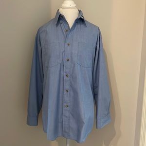 Uty Apparel Men's Long Sleeve Button Down Shirt, size Large